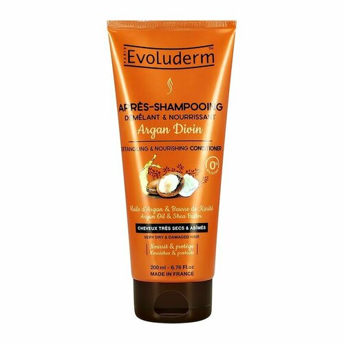 Кондиционер для волос EVOLUDERM ARGAN DIVIN с аргановым маслом (питательный) 200 мл