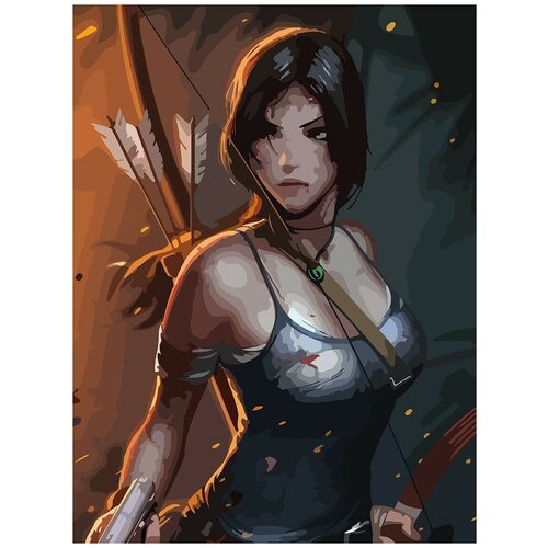 Картина по номерам на холсте игра Tomb Raider Lara Croft Лара Крофт Расхетительница гробниц - 6579 В 30x40 картина по номерам на холсте игра tomb raider lara croft лара крофт расхетительница гробниц 6579 в 60x40
