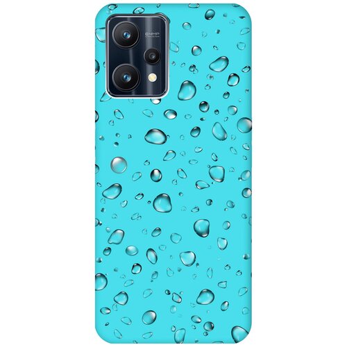 Матовый чехол Rain для Realme 9 Pro / Рилми 9 Про с 3D эффектом бирюзовый матовый чехол unicorns and candies для realme 9 pro рилми 9 про с 3d эффектом бирюзовый