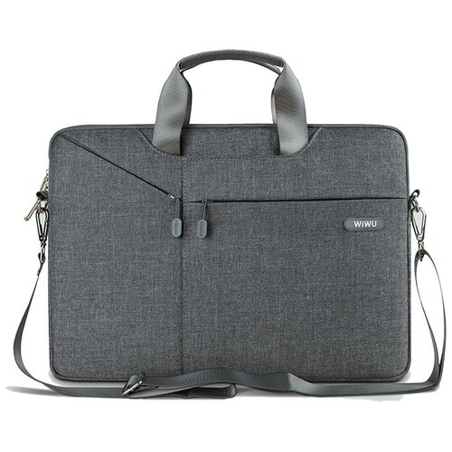 Сумка WIWU Gent Business Handbag 15.6 Grey водонепроницаемый универсальный чехол сумка wiwu kitty waterproof bag синий розовый