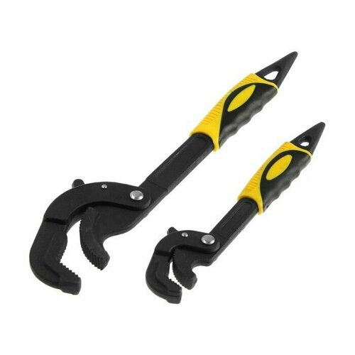 Ключи самозажимные для дома и автомобиля 45 сталь раскрытие 14 - 27 мм 30 - 63 мм 265 и 380 мм 2 шт 2681₽