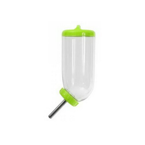 Поилка для грызунов VOLTREGA пластиковая с металлическим носиком 500мл, оранжевая (Испания)