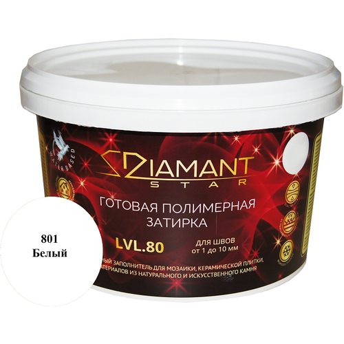 Затирка DIAMANT Star 801 Белый 2 кг