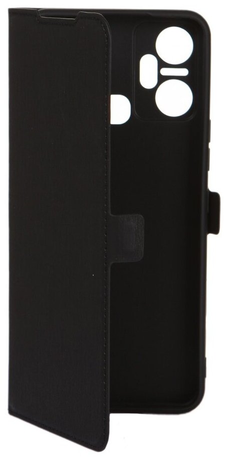 DF / Чехол с флипом для телефона Infinix Smart 6 Plus на смартфон Инфиникс Смарт 6 Плюс DF inFlip-16 (black) / черный
