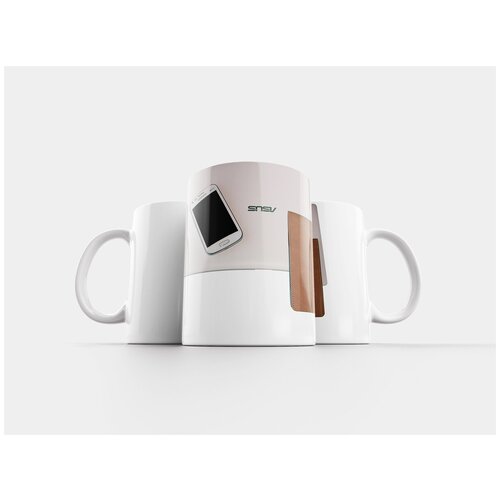 фото Кружка "ноутбук, мобильный, дневник" 320 мл lotsprints