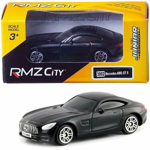 легковой автомобиль rmz city mercedes benz gt s amg 2018 344992s 1 64 9 см желтый Машинка металлическая Uni-Fortune RMZ City 1:64 Mercedes-Benz GT S AMG 2018