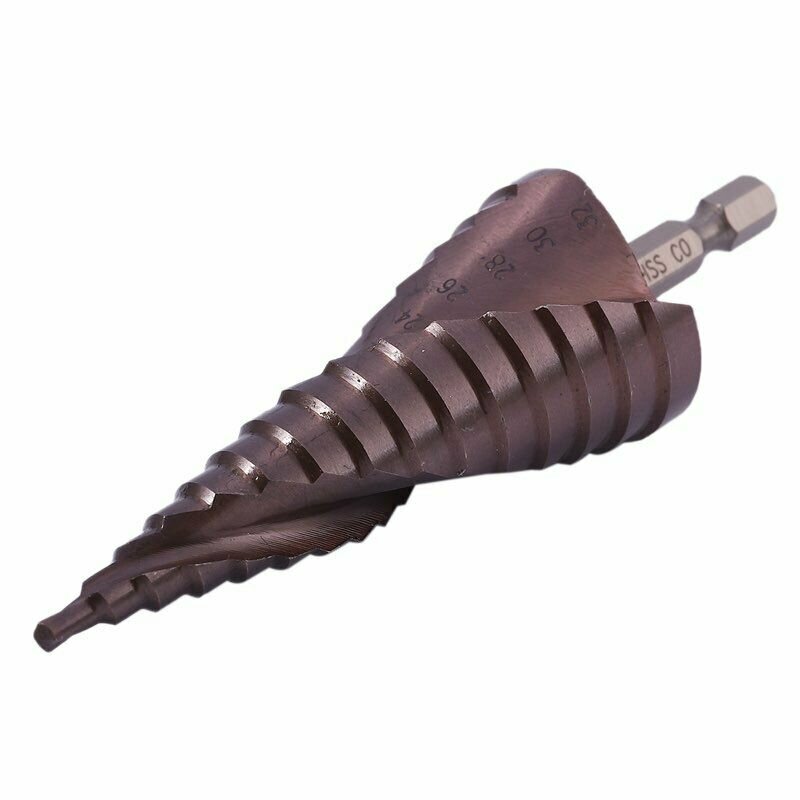 фото Кобальтовое ступенчатое сверло 4-32