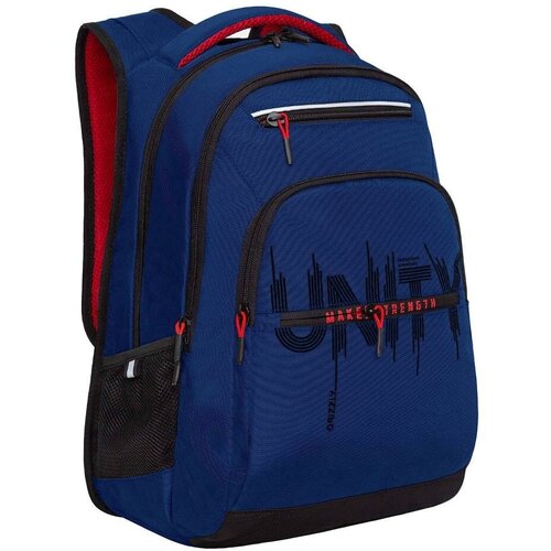 Школьный рюкзак GRIZZLY RU-331-1 синий, 31х43х20