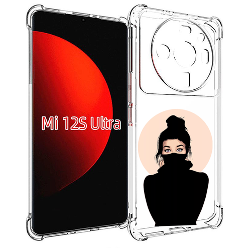 Чехол MyPads девушка-в-свитере женский для Xiaomi 12S Ultra задняя-панель-накладка-бампер
