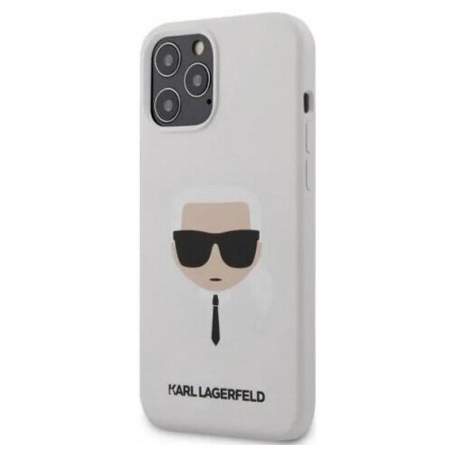 фото Чехол karl lagerfeld karl's head (klhcp12mslkhwh) для iphone 12/iphone 12 pro (white)