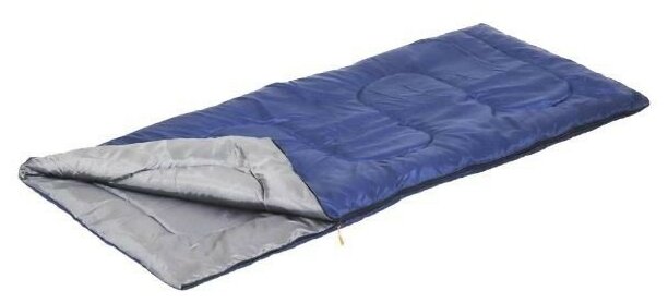 Спальный мешок-одеяло "следопыт - Pioneer", 180х73 см до +10С, 1,5 х слойный, цв. темно-синий