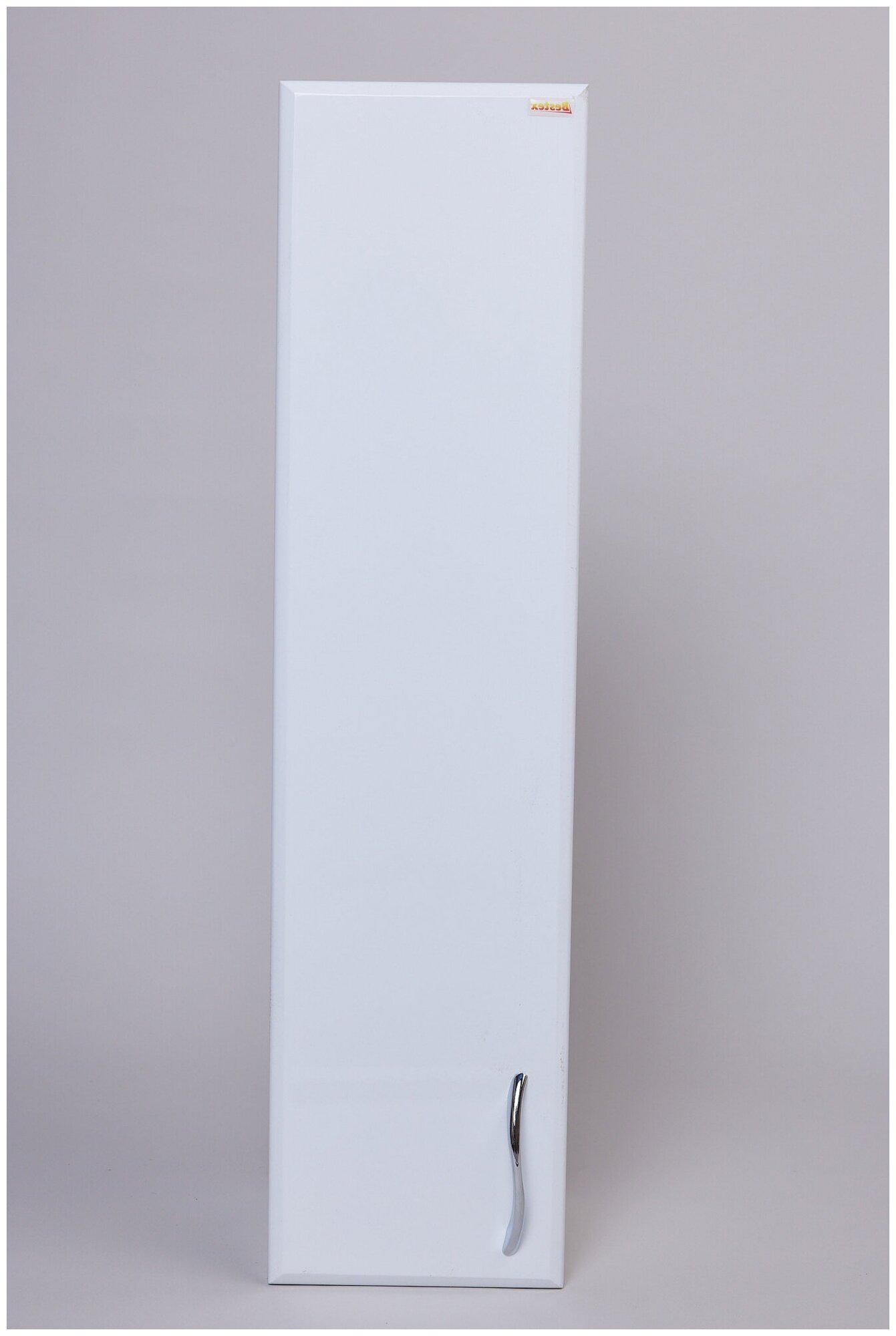 фото Шкаф навесной для ванной НШ-20х80, левый, 20х20,5х80 см, цвет белый, Bestex