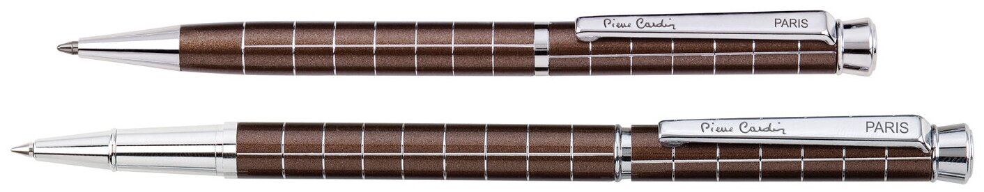 Набор Pierre Cardin PEN&PEN: ручка шариковая + роллер. Цвет - коричневый. 56309