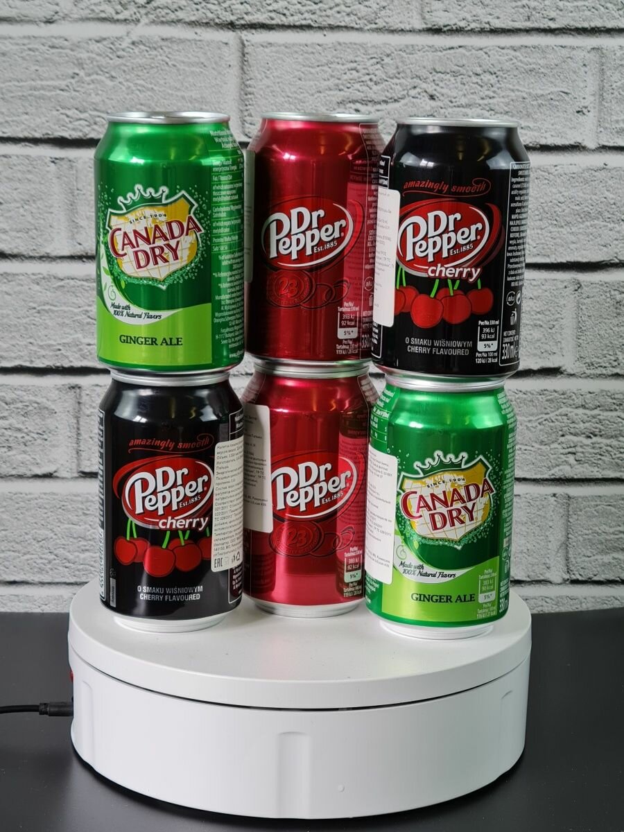 Набор газированных напитков Dr Pepper /Сanada Dry Ginger Ale /6шт. 330 мл.