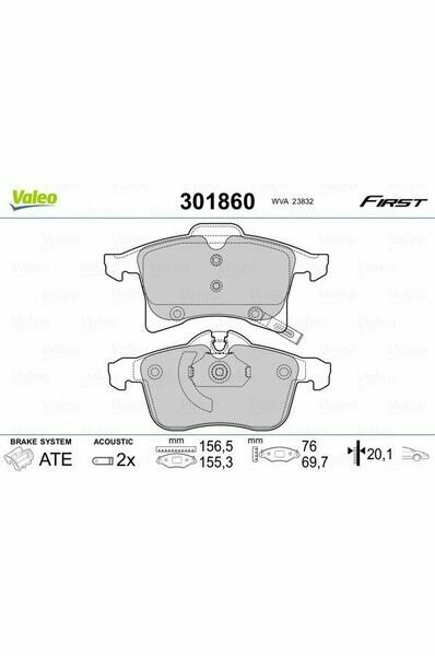 Тормозные колодки Valeo - фото №12