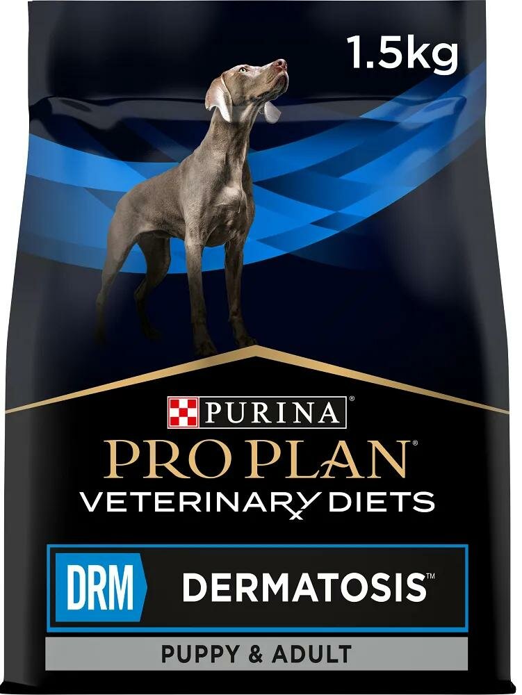 Pro Plan Veterinary Diets DRM Dermatosis корм для собак при дерматозах (Диетический, 1,5 кг.) Purina Pro Plan Veterinary Diets - фото №7