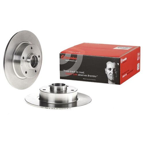 фото Тормозной диск задний brembo 08.b369.17 260x8 для renault fluence, renault megane