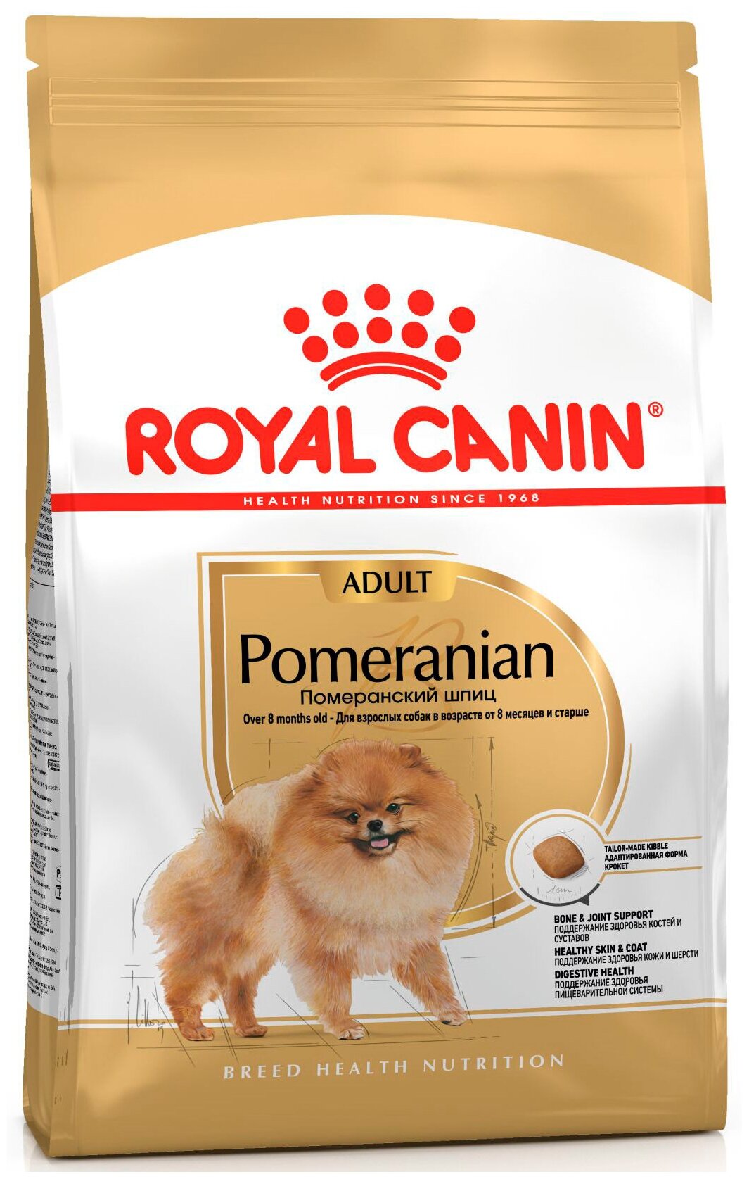 Корм Royal Canin Pomeranian Adult для Померанского Шпица старше 8 мес, 500 г