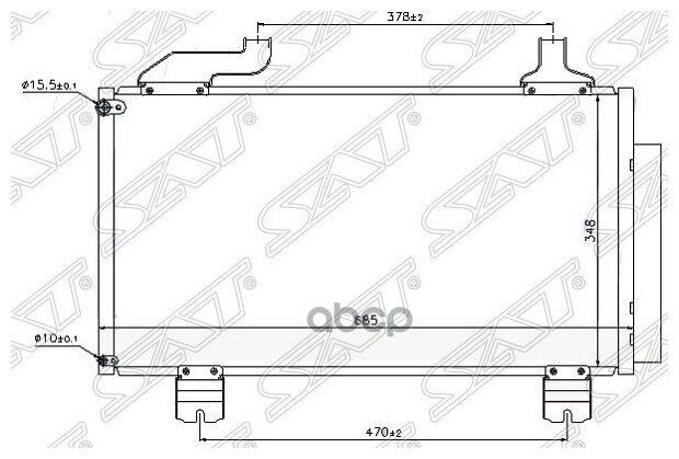 Радиатор Кондиционера Honda Accord 08- Sat арт. ST-HD29-394-0