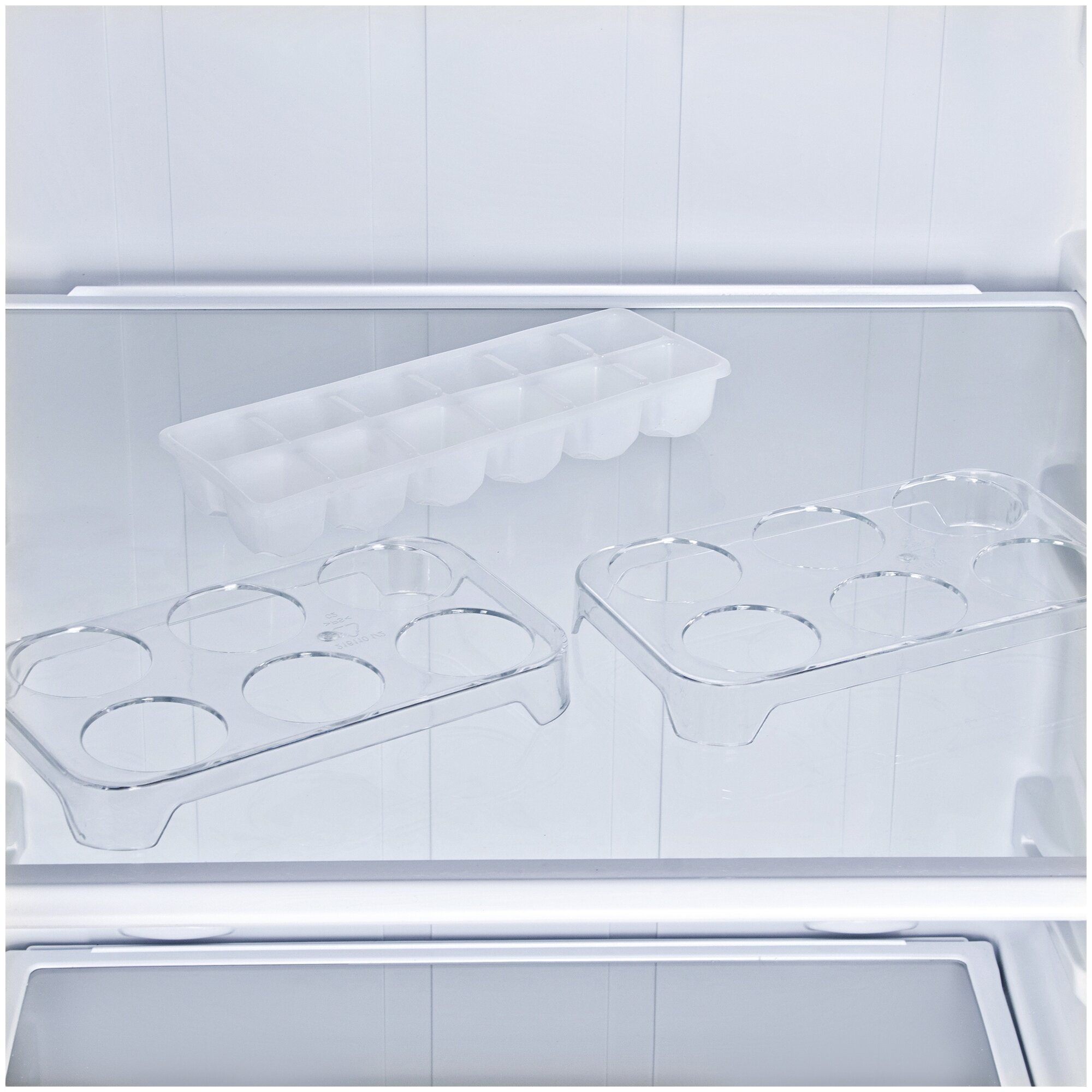 Холодильник HYUNDAI , двухкамерный, черное стекло - фото №6