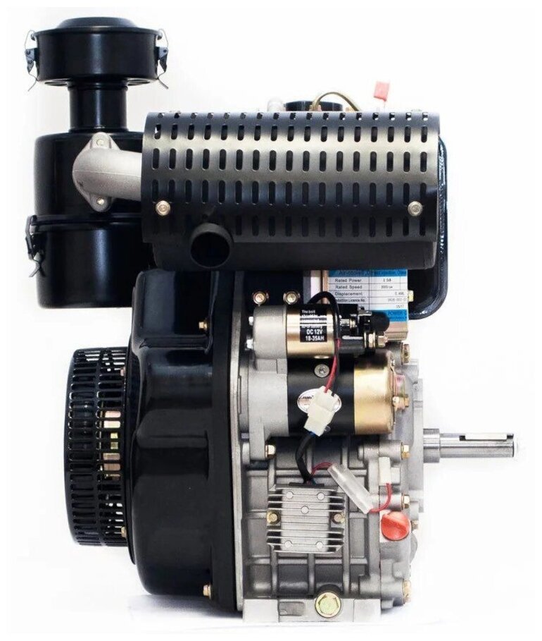 Двигатель LIFAN 12,5 л. с. с катушкой 7А C192FD (дизельный, эл. стартер, цилиндр. вал d=25мм)