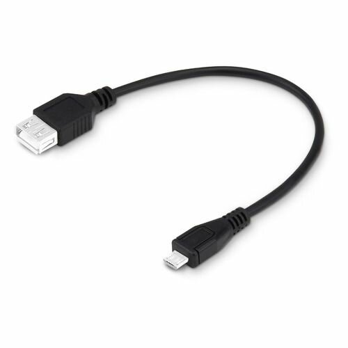 Кабель OTG Buro micro USB (m) - USB (m), 0.2м, черный