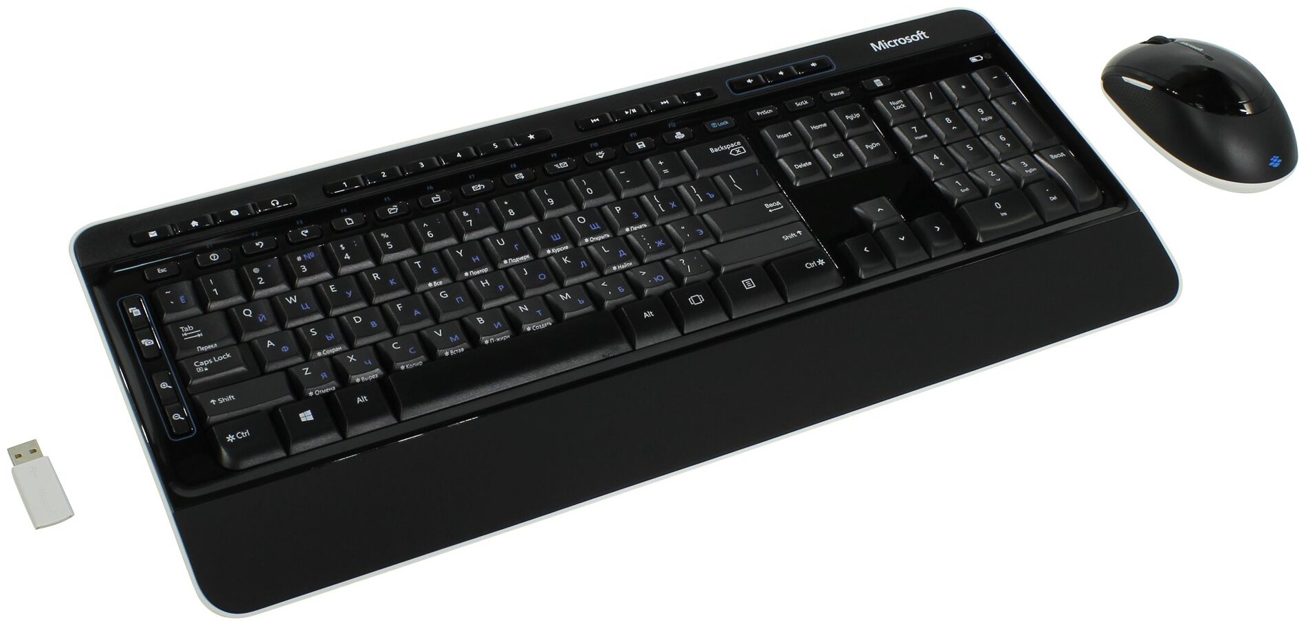 Комплект клавиатура + мышь Microsoft Wireless Desktop 3050, black