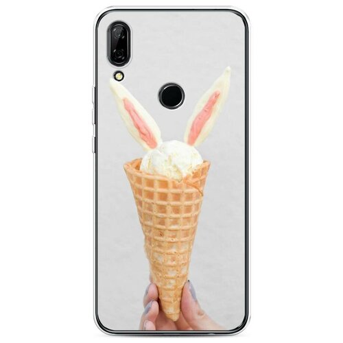 фото Силиконовый чехол "зайчик в рожке" на huawei p smart z / хуавей п смарт z case place