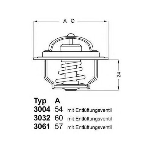 WAHLER 3004.92D1 (10190925 / 102022455 / 1254894) термостат