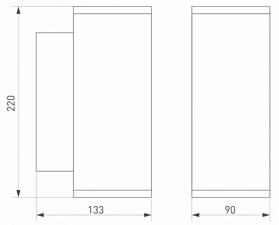 Уличный настенный светодиодный светильник Arlight LGD-Forma-Wall-Twin-R90-2x12W Day4000 037251