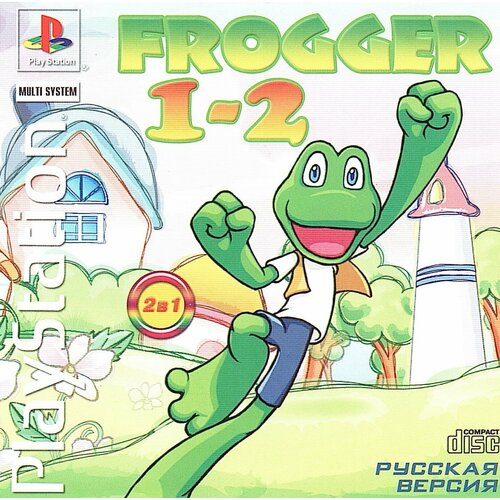 PS1 Игра Frogger 1  & Frogger 2 (2 в 1) (PlayStation 1, русская версия) PS one