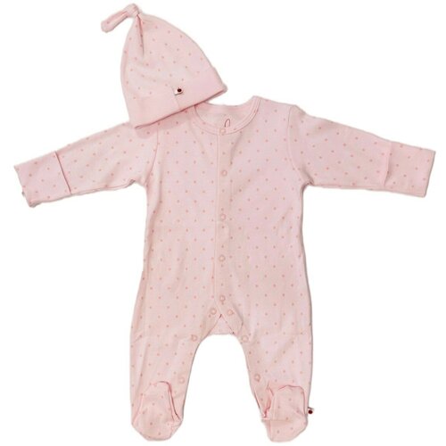 фото Комплект одежды mylittlepie детский, шапка и комбинезон, повседневный стиль, подарочная упаковка, размер 68-74, розовый