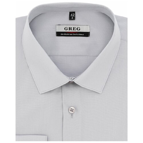Рубашка GREG, размер 174-184/39, серый блуза hache классический стиль длинный рукав размер 46 желтый