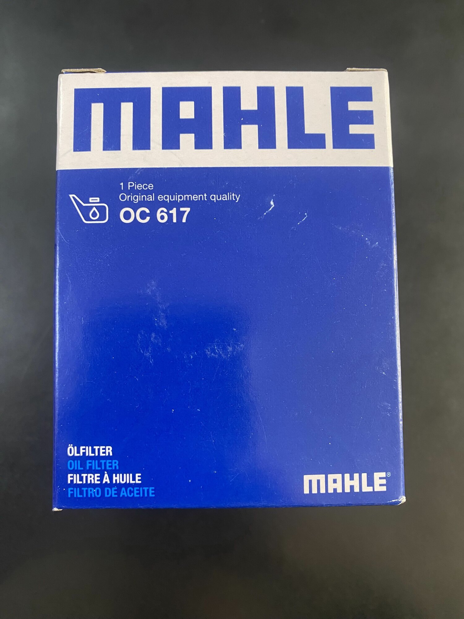 Mahle фильтр масляный oc617