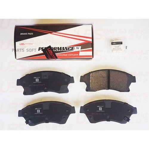 UBS B1104007 Тормозные колодки OPEL ASTRA J 09-/12-/14-/MOKKA 12-/ZAFIRA C 11-/14-/CHEVROLET AVEO (T300) 11-/12-/