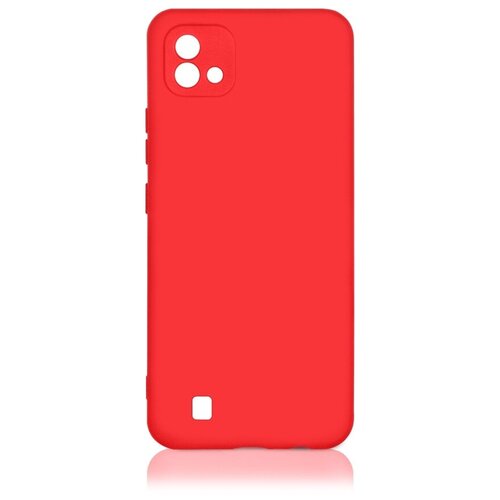 чехол с микрофиброй df для realme c15 silicone black rmoriginal 06 Чехол DF для Realme C20 с микрофиброй Silicone Red rmOriginal-10