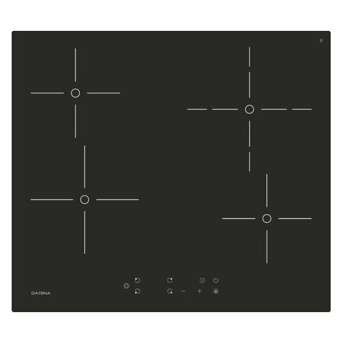 Электрическая варочная панель Darina PL E326 B, электрическая, независимая, черный варочная панель электрическая darina 4p e326 b