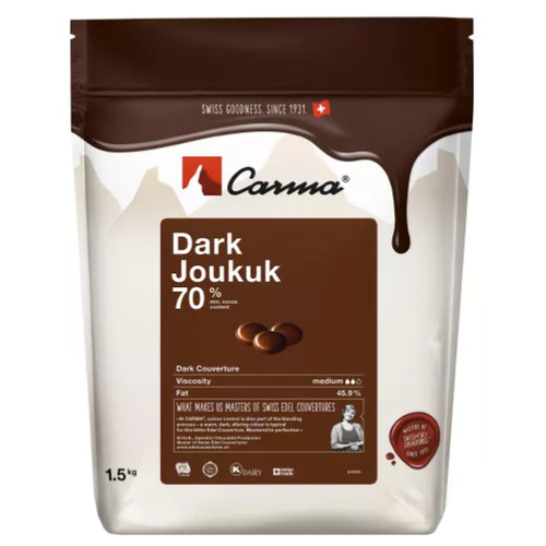 Carma Шоколадные капли Dark Joukuk, 1500 г