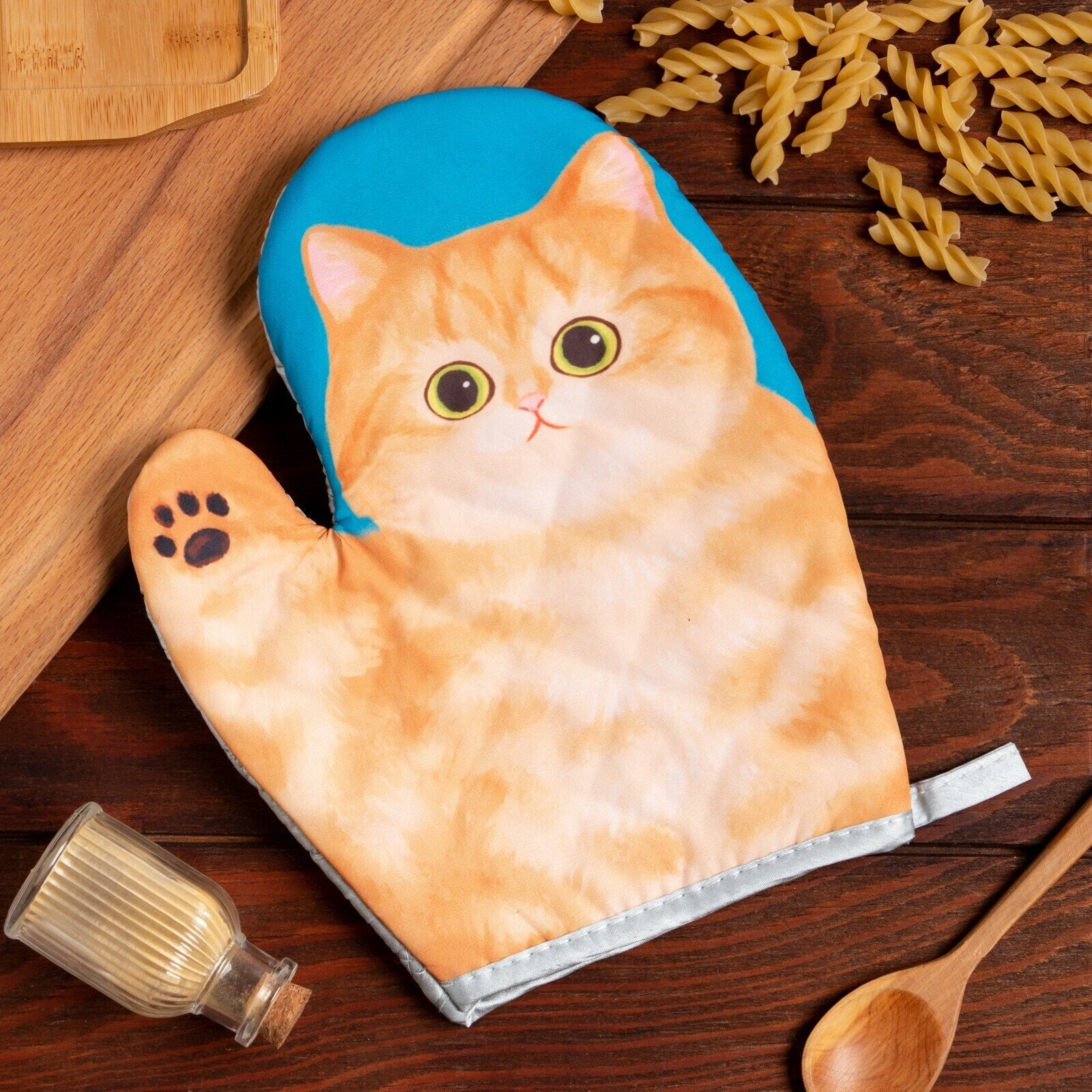 фото Варежка Доляна Котики "Мурка" 24*18 см, 100% п/э