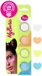 7DAYS Набор графических лайнеров для макияжа UVglow Neon Pastel, оттенок 06 good vibes