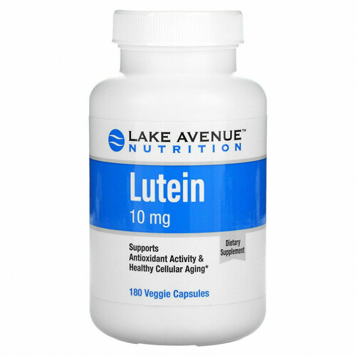 Lake Avenue Nutrition Lutein (Лютеин) 10 мг 180 капсул