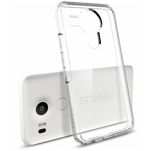 Чехол-гибрид SPIGEN для Nexus 5X - Ultra Hybrid - Кристально-прозрачный - SGP11759 чехол гибрид spigen для nexus 5x ultra hybrid кристально прозрачный sgp11759