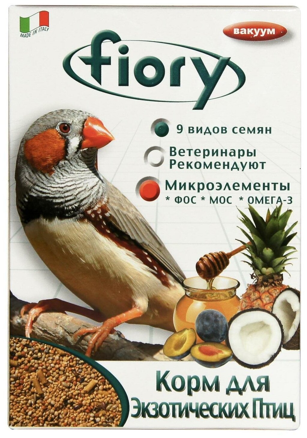 Корм для попугаев Fiory Esotici, 400 г