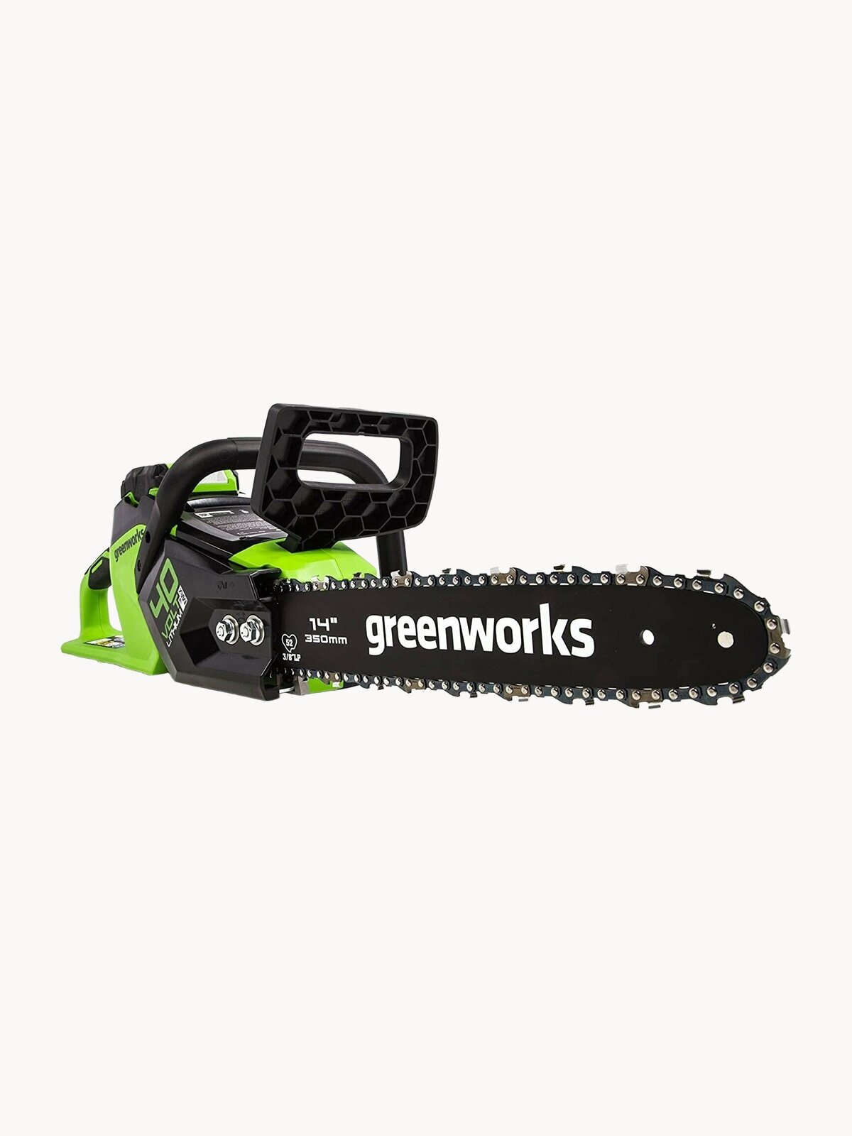Цепная пила аккумуляторная GreenWorks 2005707, 40V, 35 см, бесщеточная, до 1,5 КВТ, без АКБ и ЗУ