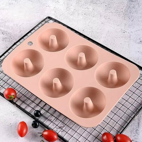 Силиконовая форма для выпечки пончиков, Форма для пончиков, Форма для запекания, Силиконовая форма для выпечки