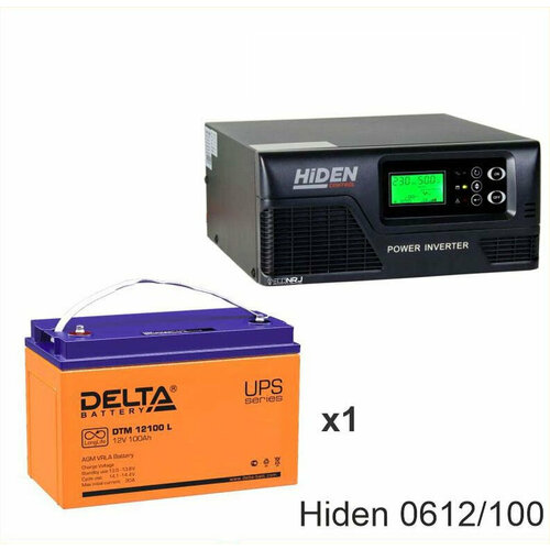 ИБП Hiden Control HPS20-0612 + Delta DTM 12100 L батарея delta dtm 12100 l 12в 100ач 330 171 220