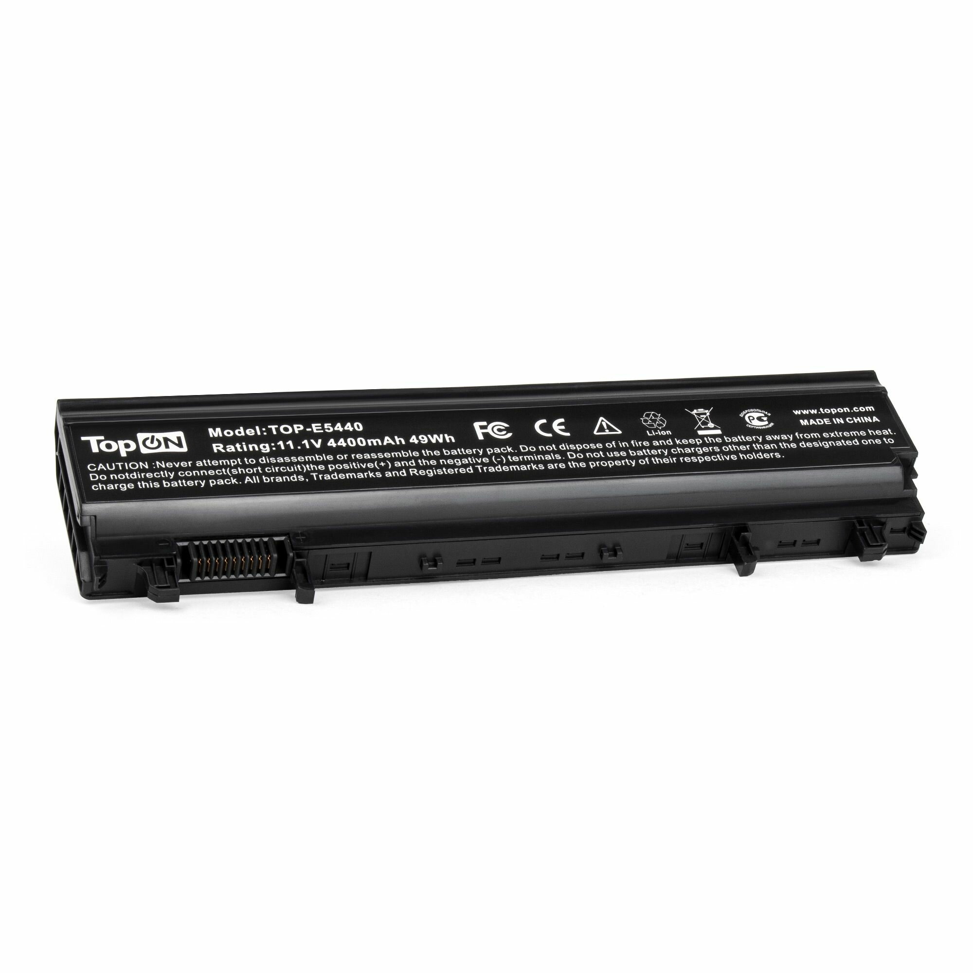 Аккумулятор для ноутбука Dell Latitude E5540, E5440 Series 4400мАч 11.1V TopON TOP-E5440 - фото №3