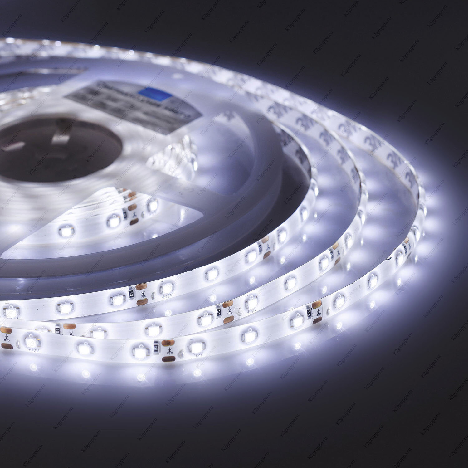 Cветодиодная LED лента FERON 60SMD(5050)/м 14.4Вт/м 5м IP65 12V холодный белый LS607 27652
