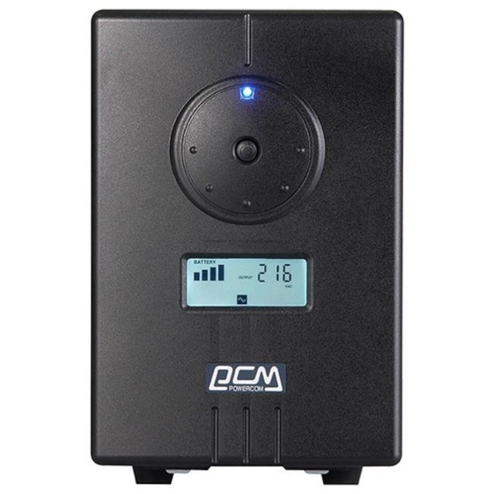 PowerCom ИБП PowerCom ИБП Infinity INF-1500(AP) {Line-Interactive, 1500VA / 1050W, Tower, 2xEURO, USB, подкл. доп. батарей} (383447)