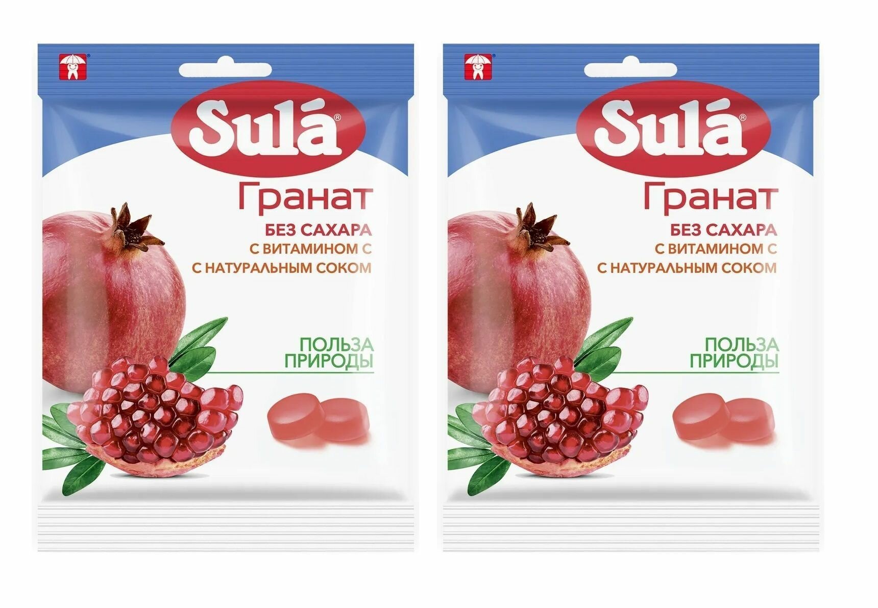 Леденцы Sula (Сула) фруктовые Гранат без сахара с витамином С 60 г Перфетти Ван Мелле RU - фото №16